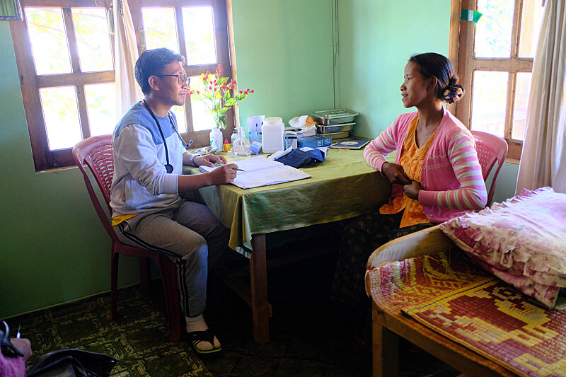 Treating patients at the Clinic