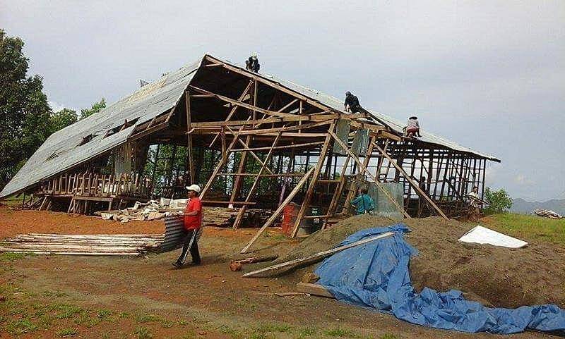 Training centre after Cyclone Mora