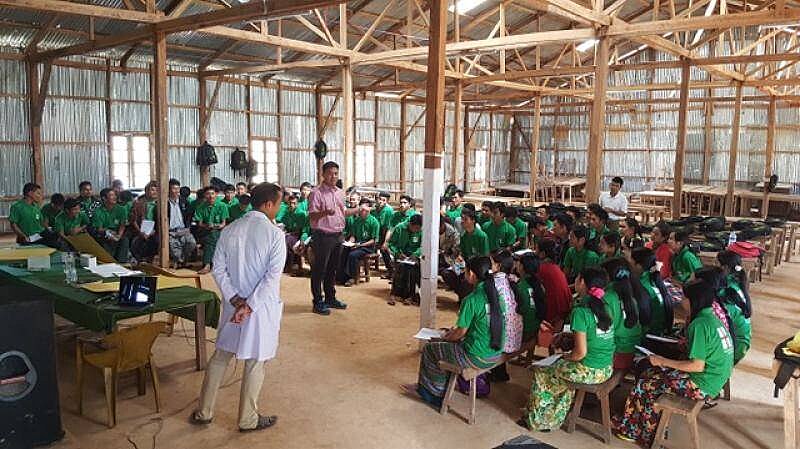 Training centre before Cyclone Mora