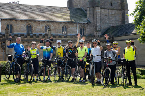 Thirteen cyclists take on pedal pilgrimage for Bike Week 2023 photo